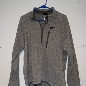 Patagonia Gray Quarter-Zip Fleece